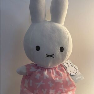 Miffy Plush with Pink Floral Dress 🐰🌸
